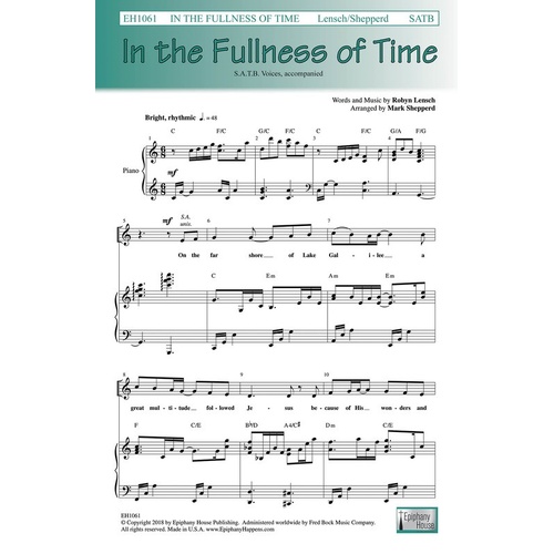 In The Fullness Of Time SATB (Octavo)