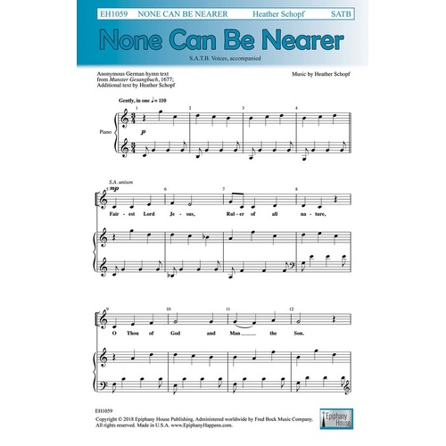 None Can Be Nearer SATB (Octavo)