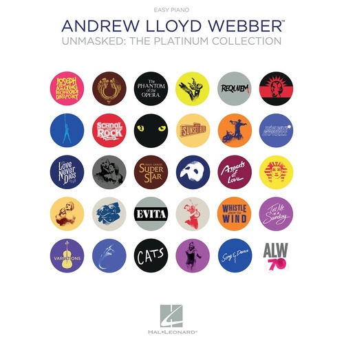 Lloyd Webber - Unmasked Platinum Collection Easy Piano (Softcover Book)