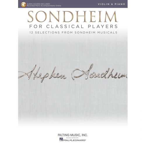 Sondheim for Classical Players: Violin and Piano Book with Audio Access