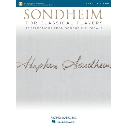 Sondheim For Classical Players Cello/Piano Book/Online Audio