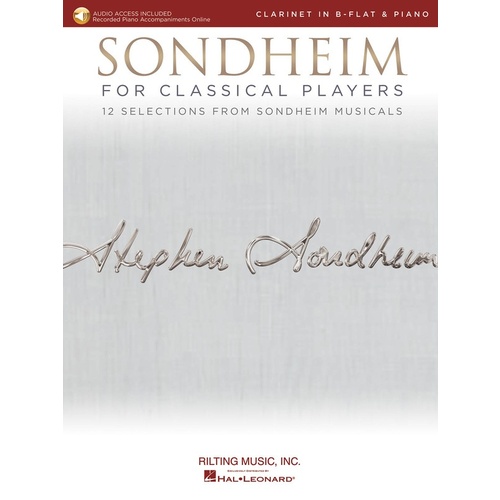 Sondheim For Classical Players Clarinet/Piano Book/Online Audio
