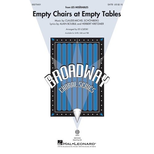 Empty Chairs At Empty Tables SATB 