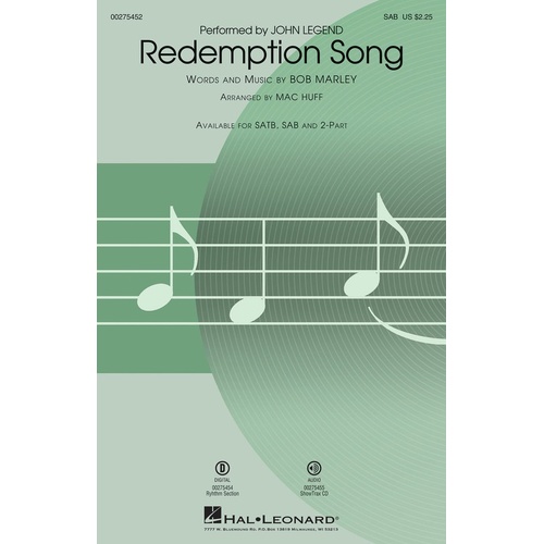 Redemption Song SAB (Octavo)