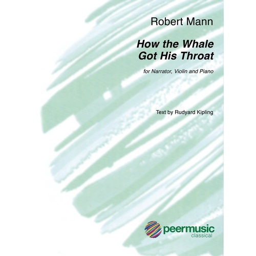 How The Whale Got His Throat For Narrator/Violin/Piano (Softcover Book)