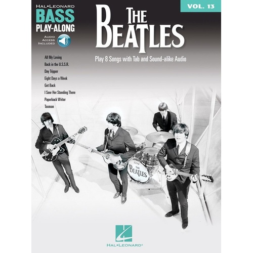 The Beatles Bass Play-Along V13 Book with Online Audio Access