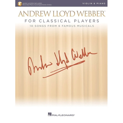 Andrew Lloyd Webber for Classical Players: Violin/Piano Book