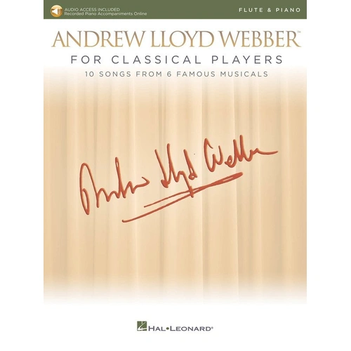 Andrew Lloyd Webber for Classical Players - Flute/Piano Book