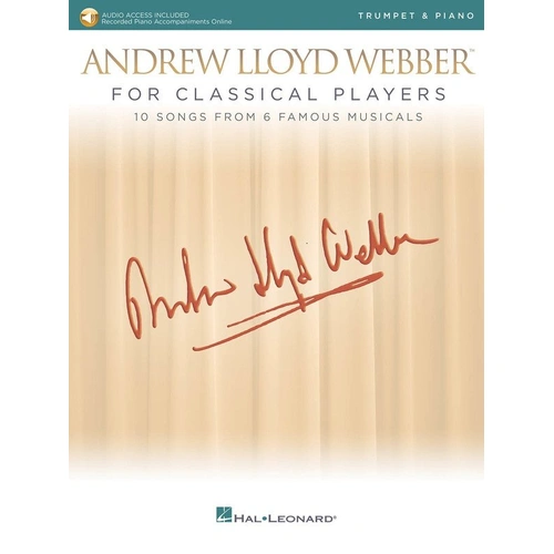 Andrew Lloyd Webber for Classical Players - Trumpet/Piano Book