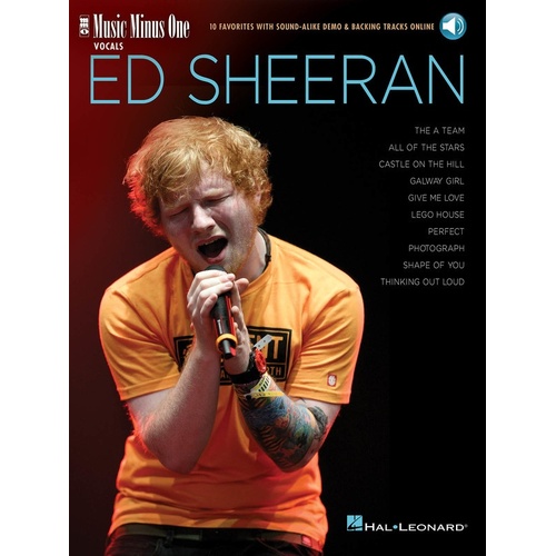 Ed Sheeran Music Minus One Book/Online Audio (Softcover Book/Online Audio)