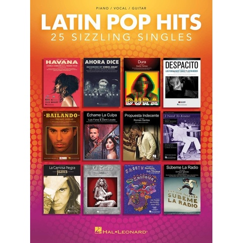 Latin Pop Hits Piano, Vocal & Guitar Songbook by Hal Leonard