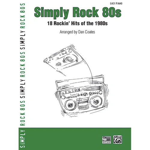Simply Rock 80s Easy Piano Sheet Music - Coates - Alfred