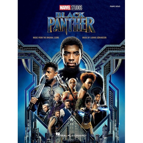 Black Panther Piano Solo Songbook by Hal Leonard, 24 Pages, Includes 9 Selections from Original Score by Ludwig Göransson