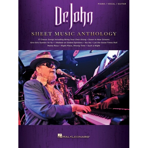Dr. John Sheet Music Anthology PVG - 17 Classic Songs for Piano, Vocal & Guitar