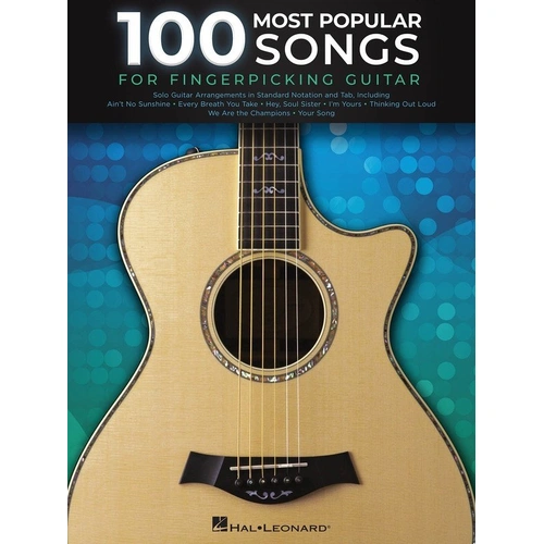 100 Most Popular Songs for Fingerpicking Guitar Songbook