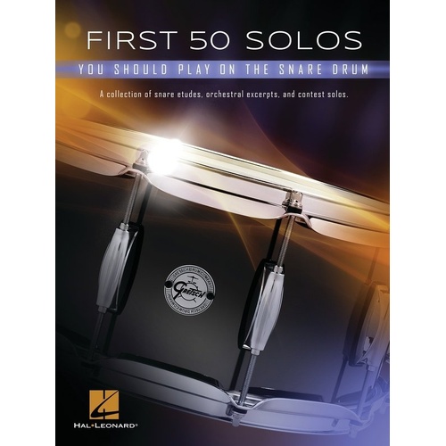 First 50 Solos You Should Play on Snare Drum by Hal Leonard, 80 Pages, Drums & Percussion, Includes Etudes and Excerpts