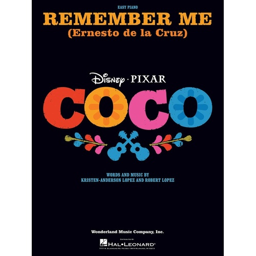 Remember Me (Ernesto De La Cruz) Easy Piano S/S (Sheet Music)