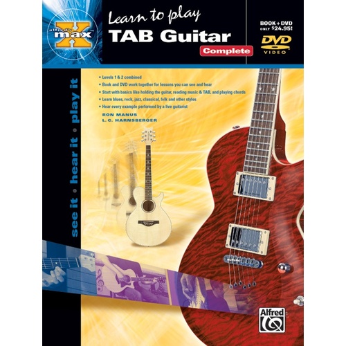 Learn To Play Tab Guitar Book/ DVD
