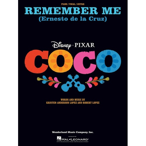 Remember Me (Ernesto De La Cruz) PVG S/S (Sheet Music)