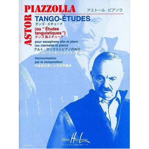 Piazzolla - Tango Etudes for Alto Saxophone or Clarinet and Piano