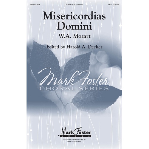 Misericordias Domini SATB (Octavo)