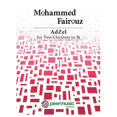 Fairouz - Adzel For Two Clarinets (Softcover Book)