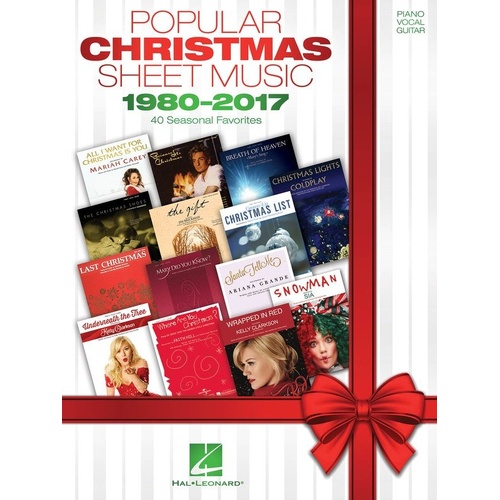 Popular Christmas Sheet Music 1980-2017 PVG