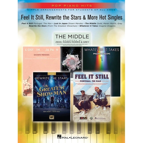 Feel It Still, Rewrite the Stars & More Hot Singles - Easy Piano with Lyrics
