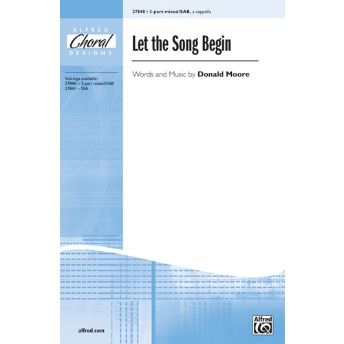 Let The Song Begin 3 Part/Sab