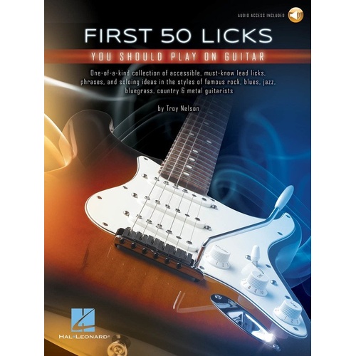 First 50 Licks You Should Play on Guitar Tab Book by Hal Leonard