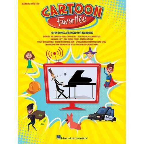 Cartoon Favorites Beginning Piano Solo for Beginners