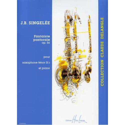 Singelee - Fantaisie Pastorale Op 56 Tenor Sax/Piano (Softcover Book)