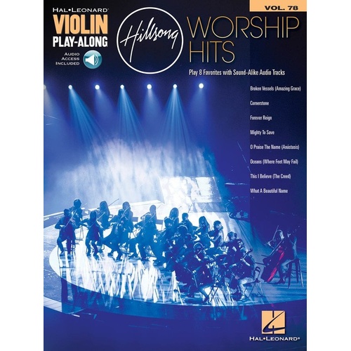 Hillsong Worship Hits Violin Play-Along V78 BK/OLA
