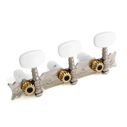 Van Gent 3/3 Classical Machine Heads on Nickel Plate with Ivory Buttons
