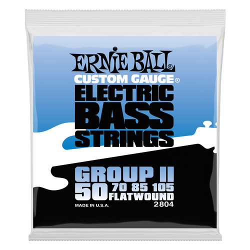 Ernie Ball Flatwound Group II Electric Bass String, 50-105 Gauge
