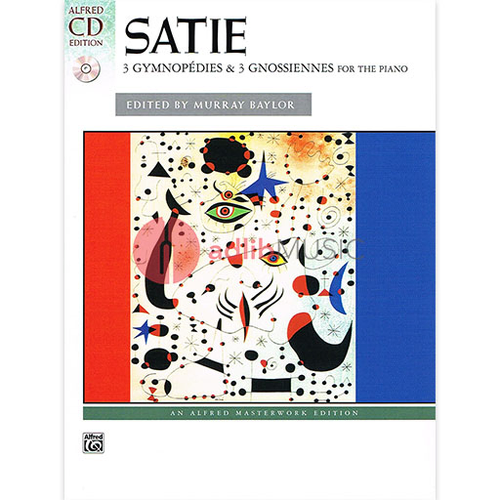 Satie: 3 Gymnopedies & 3 Gnossiennes Piano Sheet Music Bk/CD