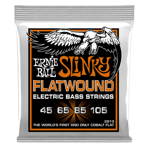 Ernie Ball Hybrid Slinky Flatwound Electric Bass Strings, 45-105 Gauge