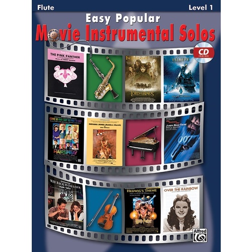 Easy Popular Movie Inst Solos Flute Book/CD