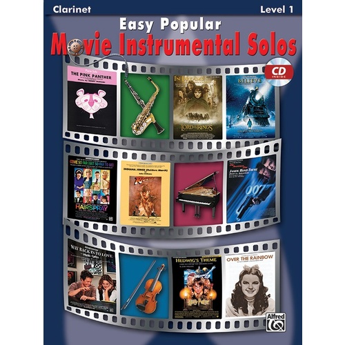 Easy Popular Movie Inst Solos Clarinet Book/CD