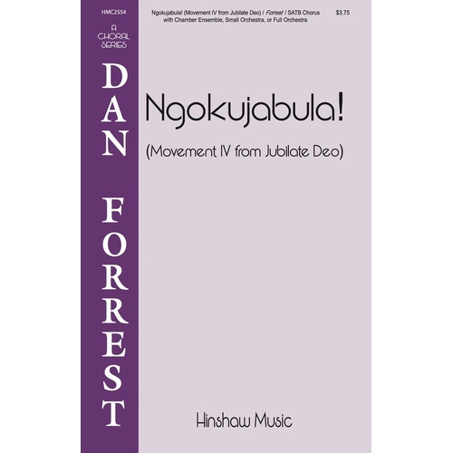 Ngokujabula Mvt 4 From Jubilate Deo SATB (Octavo)