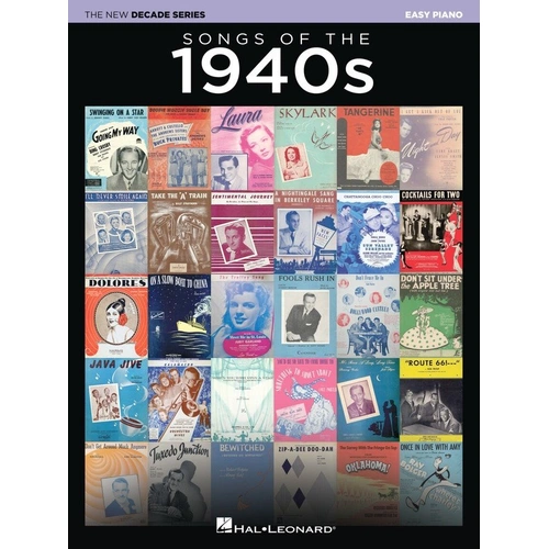 Songs of the 1940s Easy Piano Songbook - 100 Popular Songs from the WWII Era