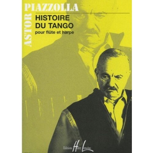 Piazzolla - Histoire Du Tango Flute/Harp (Softcover Book)