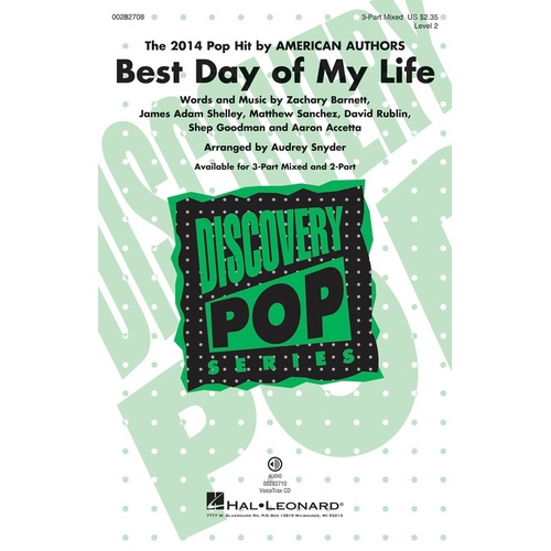 Best Day Of My Life VoiceTrax CD (CD Only)