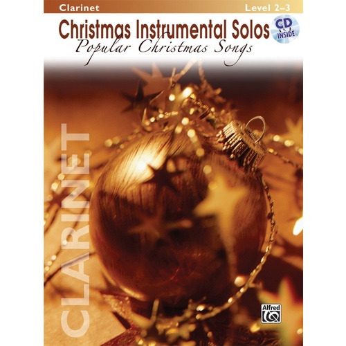 Christmas Solos Popular Songs Clarinet  Book/CD