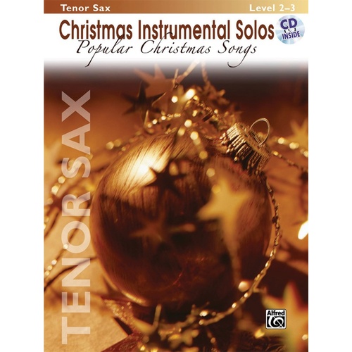 Christmas Solos Popular Songs Tenor Sax Book/CD