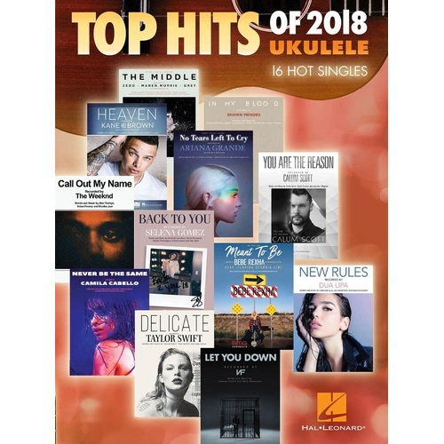Top Hits of 2018 Ukulele Songbook by Hal Leonard - 80 Pages of Melody, Lyrics & Chords