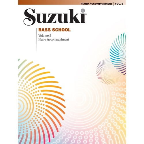 Suzuki Bass School Volume 5 Piano Accompaniment Sheet Music