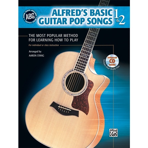 Alfreds Basic Guitar Pop Songs 1 & 2 Book/CD