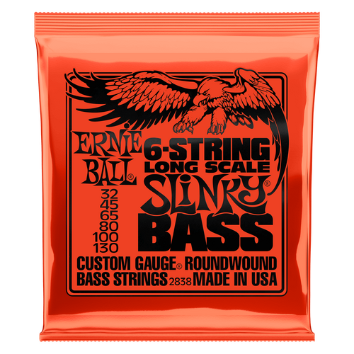 Ernie Ball 6 String Slinky Bass Strings (32-130)