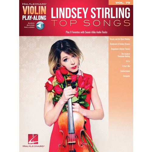 Lindsey Stirling Top Songs Violin Playalong V79 Book/Online Audio